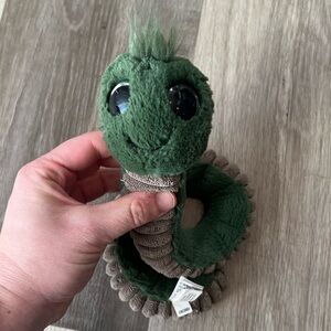 Jellycat Green Wiggly Worm Stuffed Plush Snake Toy Rare Retired
